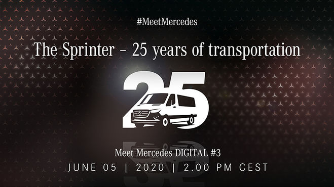 5 июня состоится презентация «Meet Mercedes DIGITAL: Sprinter - 25 лет в перевозках»